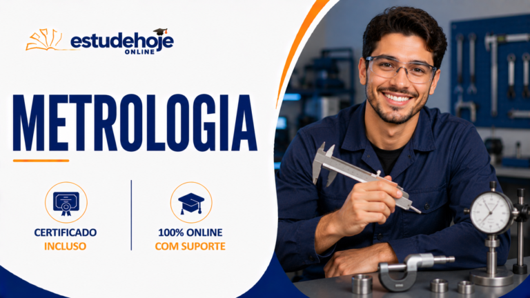 Profissional utilizando instrumentos de medição de precisão em ambiente industrial