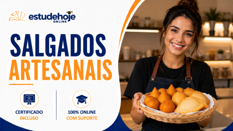 Mulher sorridente segurando cesta de salgados artesanais brasileiros reciém-preparados